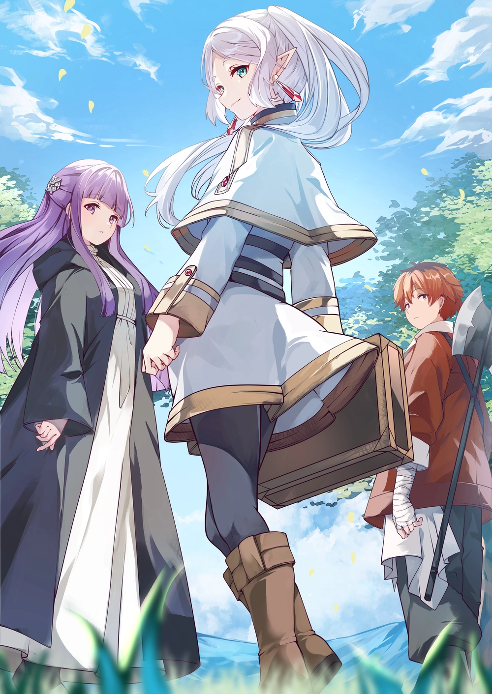 ảnh anime pháp sư tiễn táng frieren sinh động