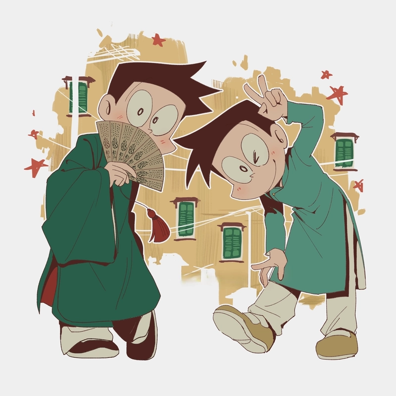 ảnh suneo đang cười 