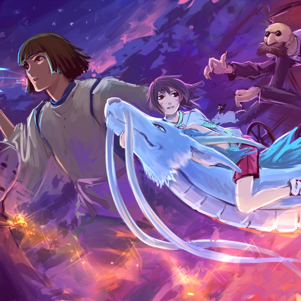 ảnh anime sắc nét về vùng đất linh hồn 
