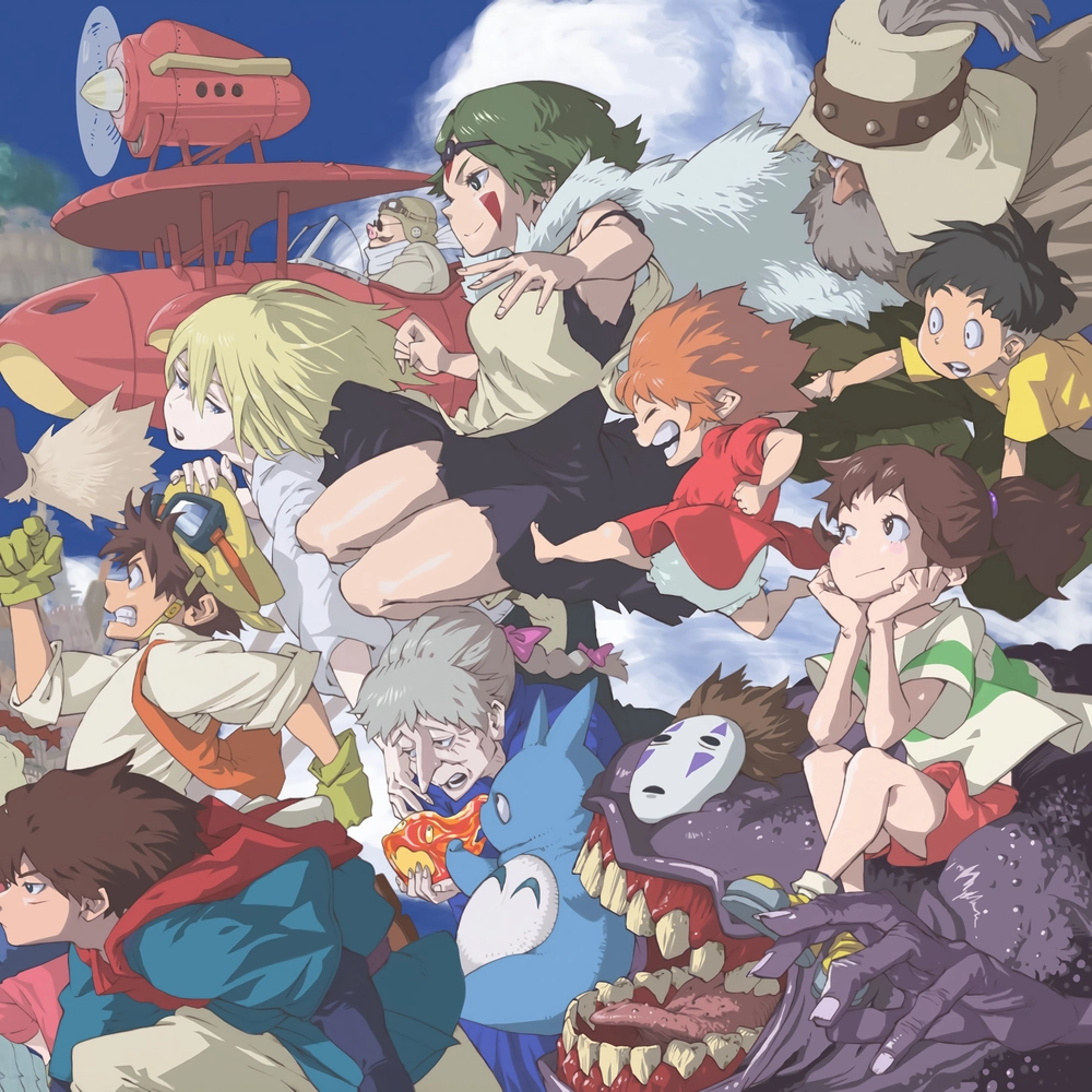 ảnh anime kỳ ảo vùng đất linh hồn trong cổ tích 