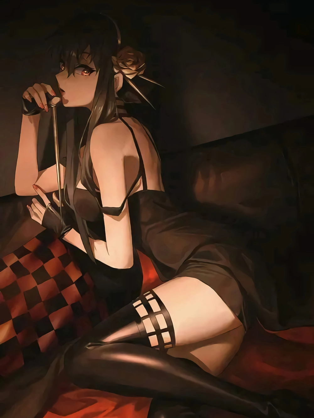 hình ảnh yor forger phong cách anime 