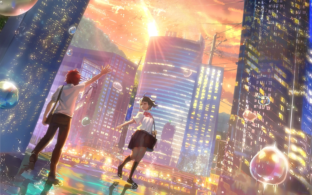 ảnh your name hoàng hôn 