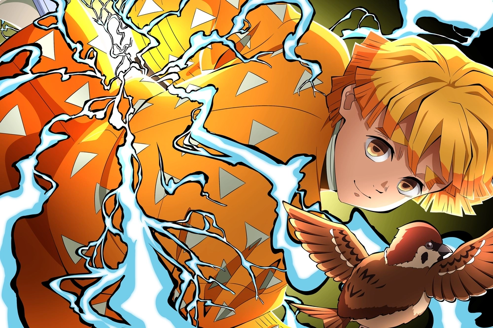 ảnh anime zenitsu ngầu 
