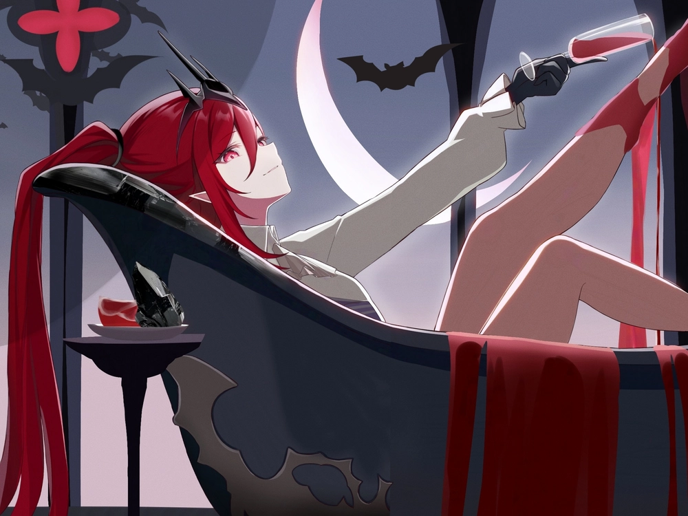 anime nữ tóc đỏ lạnh lùng ngầu 