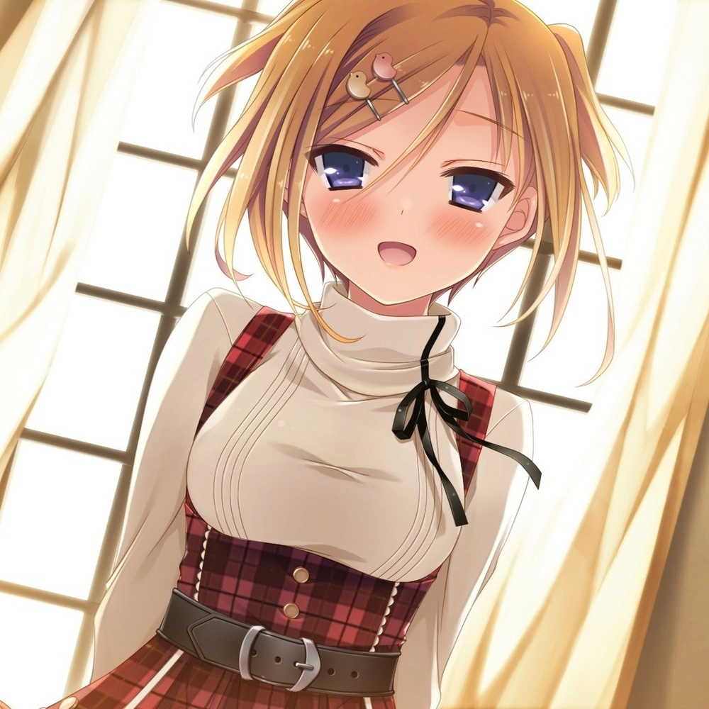 anime tóc vàng đẹp lấp lánh 