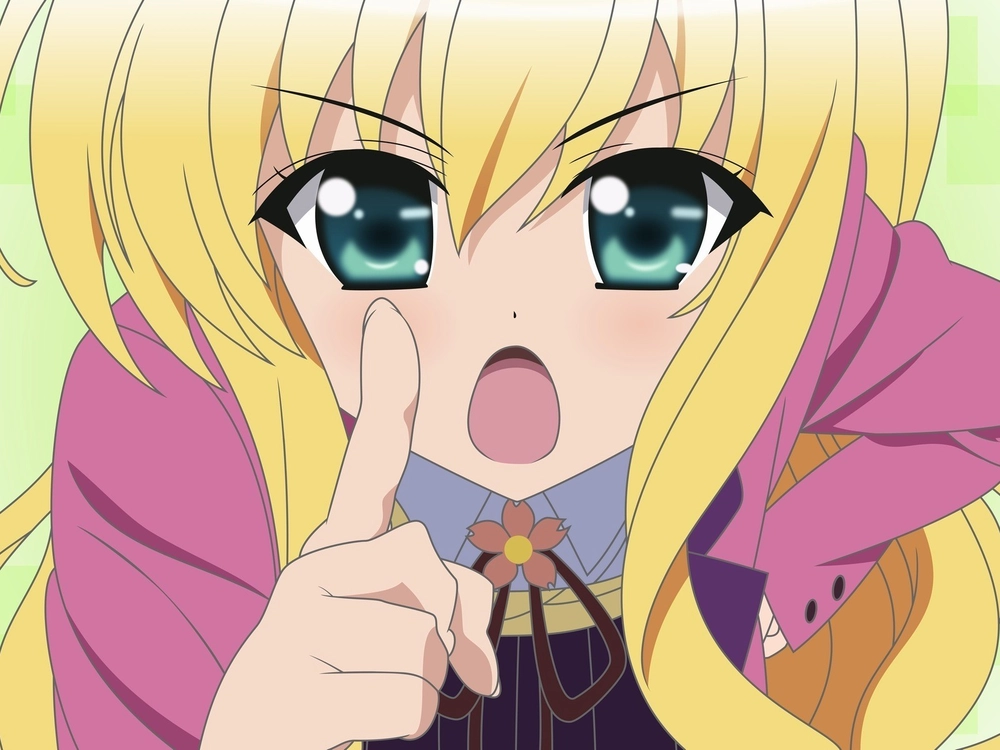 anime tóc vàng cute 