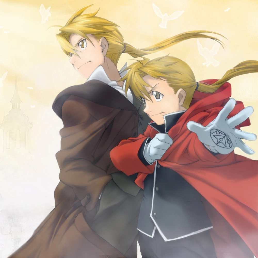 anime hai anh em sinh đôi tóc vàng nổi bật 