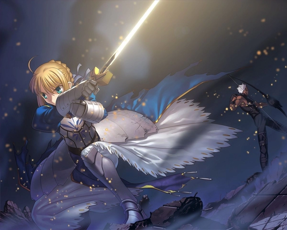 nhân vật anime tóc vàng cực ngầu 