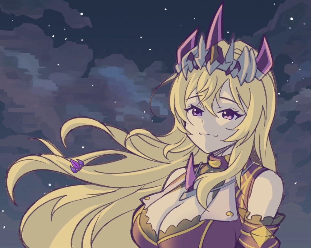 anime tóc vàng phong cách Nhật Bản 