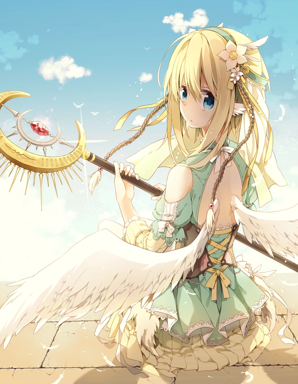 anime nữ tóc vàng lạnh lùng và thông minh 
