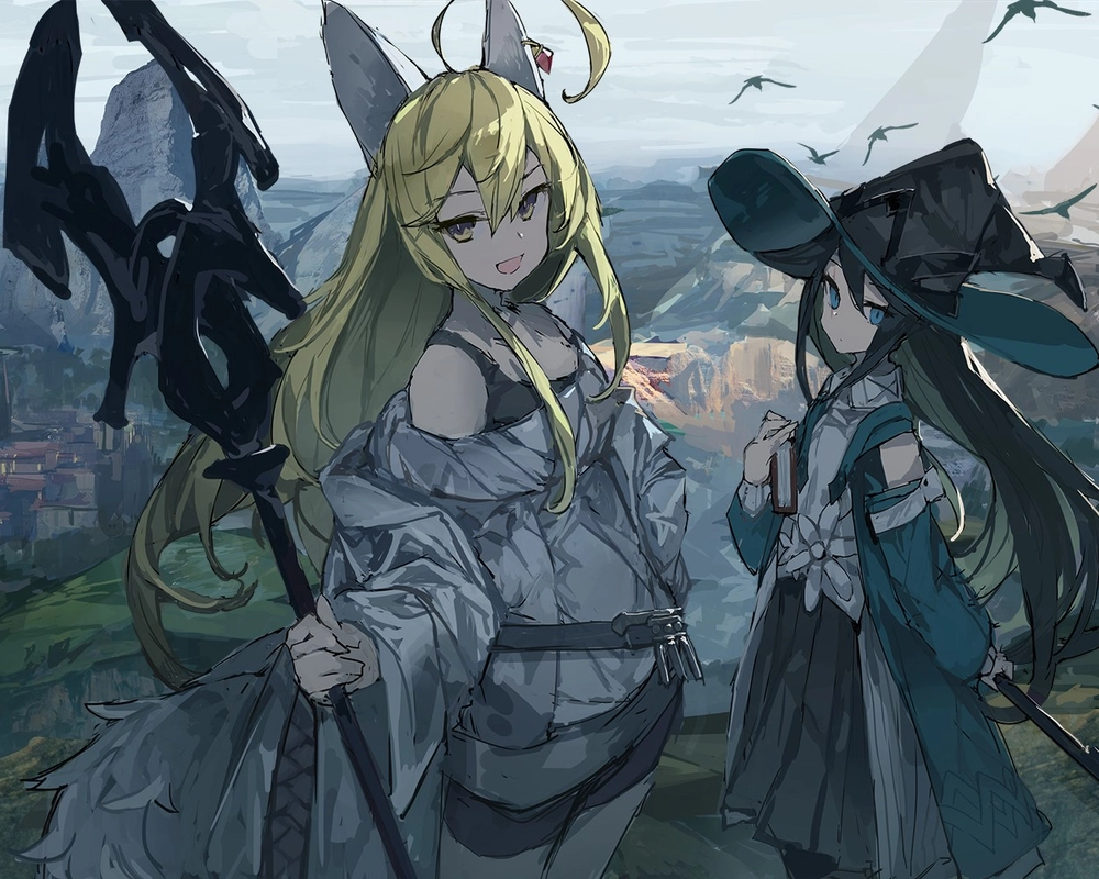 tóc vàng anime phong cách cổ trang 