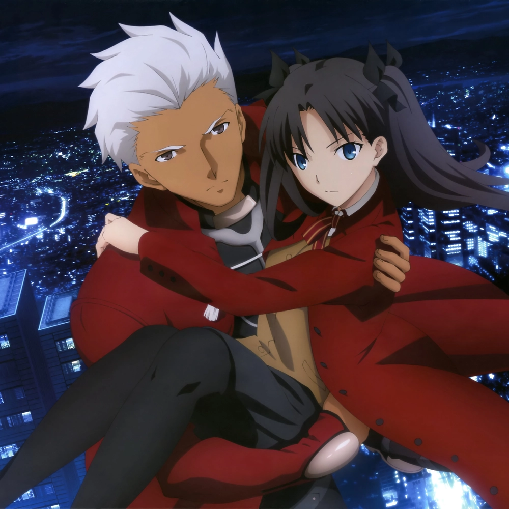 fate/stay archer đứng bên cạnh rin 