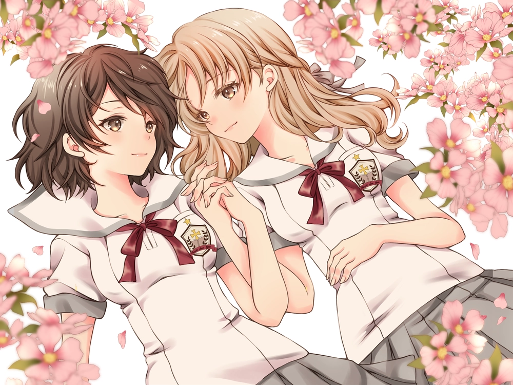 hình ảnh anime bách hợp ấn tượng 