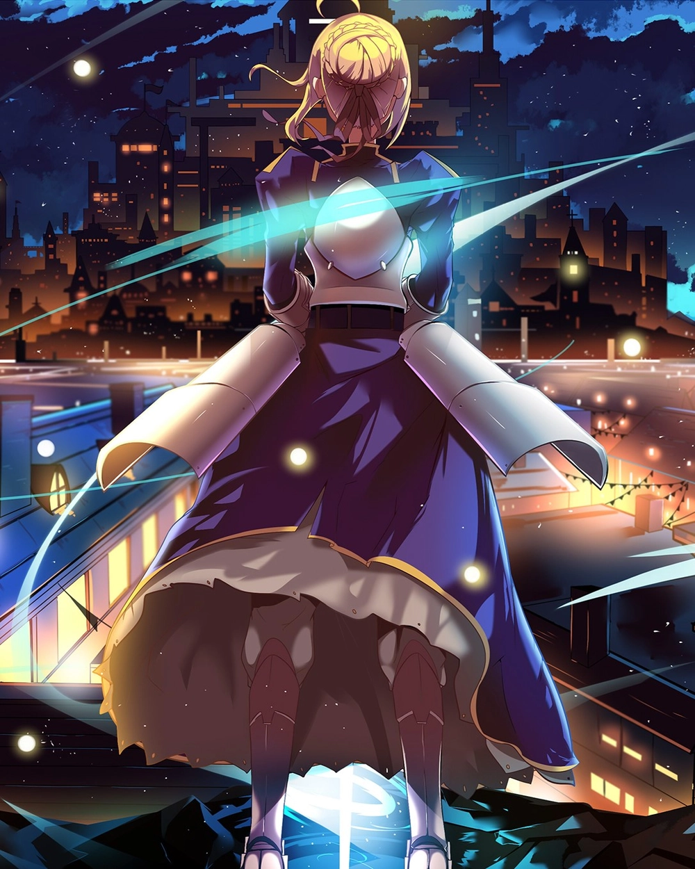 saber fate hình ảnh chiến binh anime