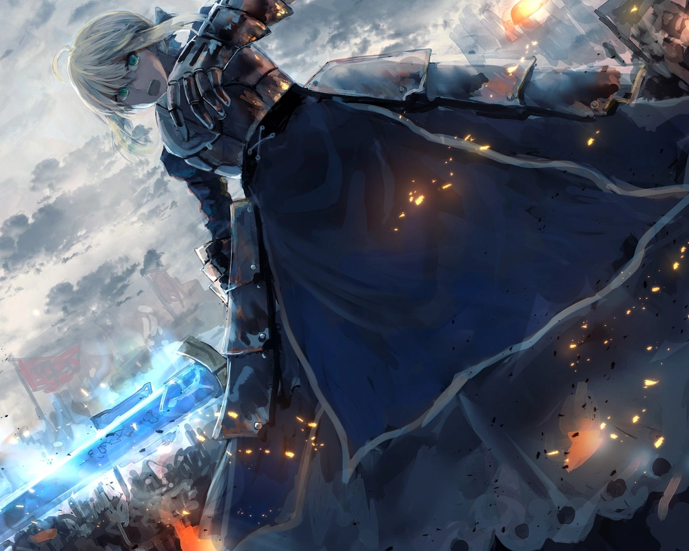 saber alter gây ấn tượng bởi vẻ ngoài bí ẩn