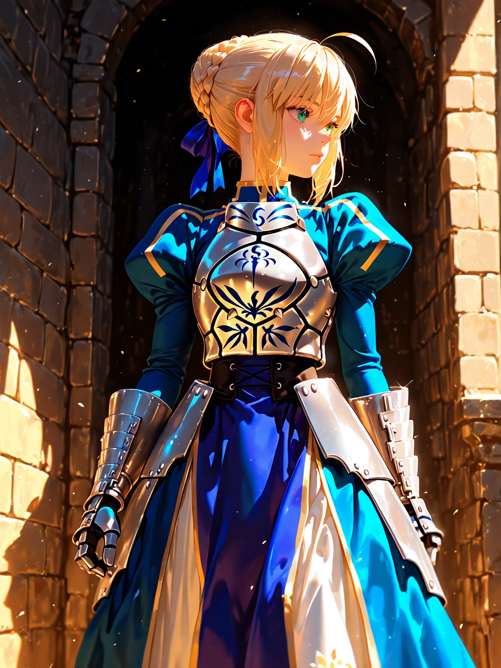 anime saber hình ảnh nhân vật nữ quyền mạnh mẽ 
