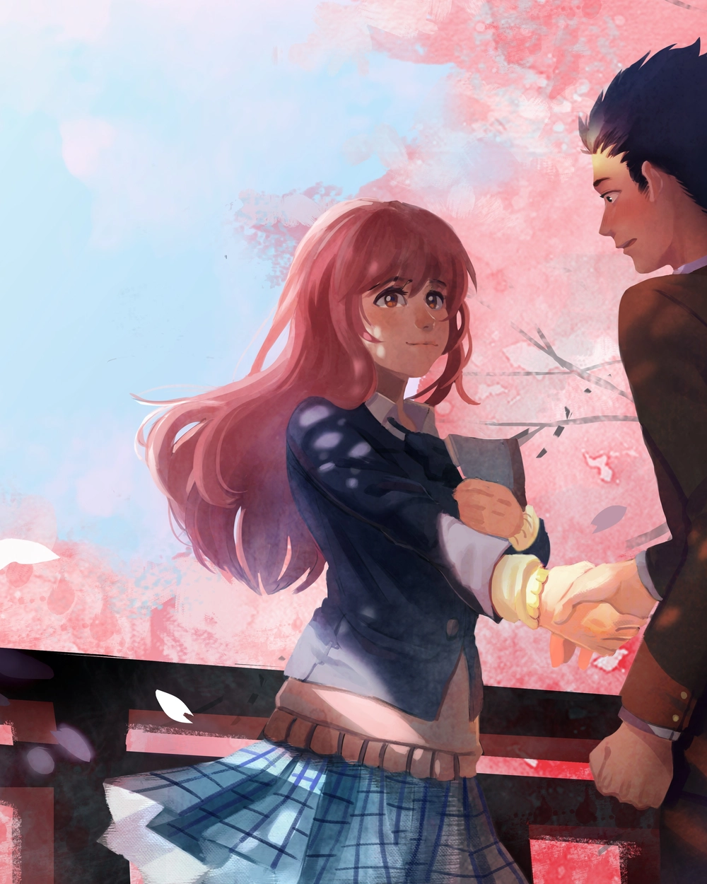 cặp đôi nishimiya x shouya nổi bật trong anime 