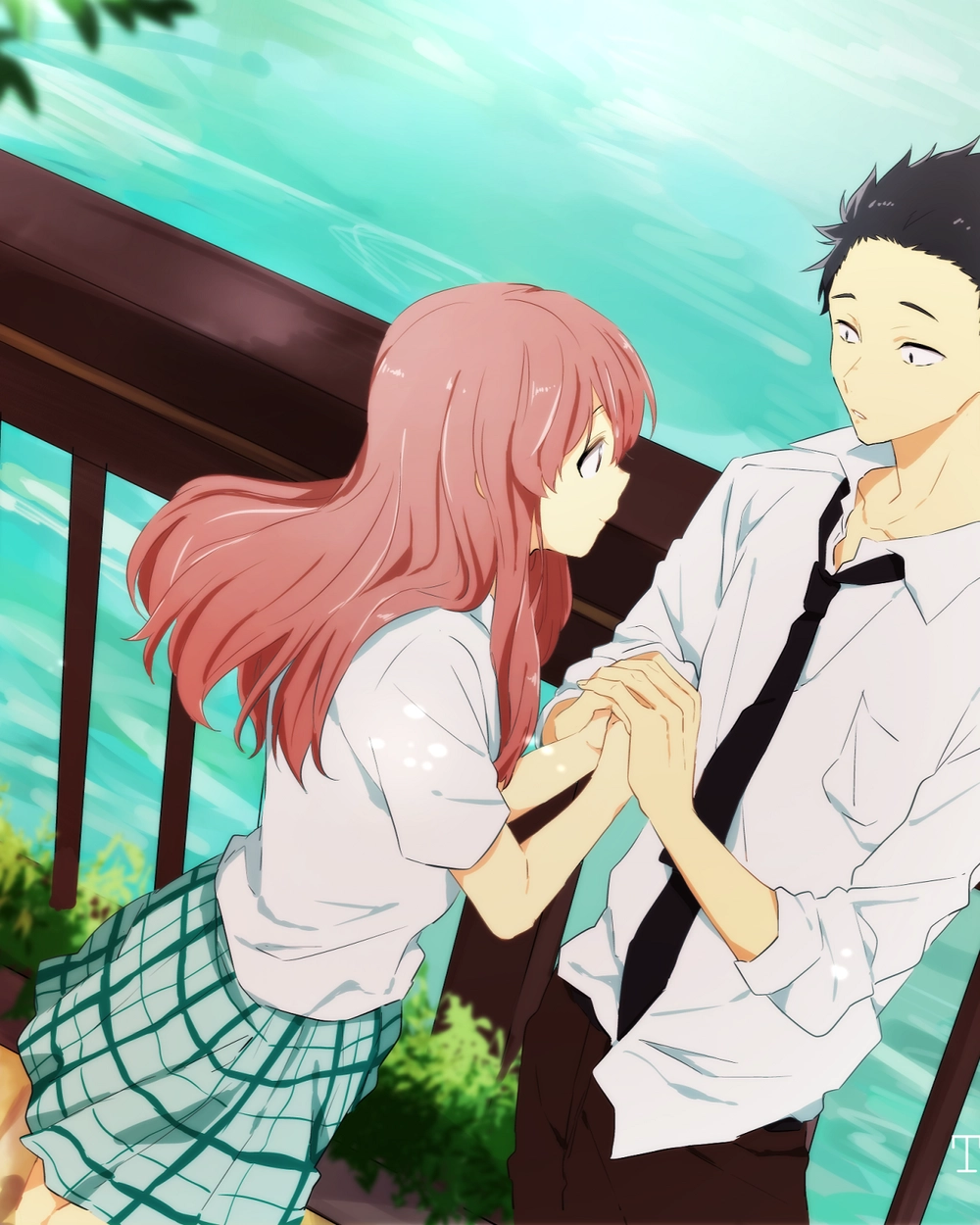 nishimiya x shouya trong anime A Silent Voice 