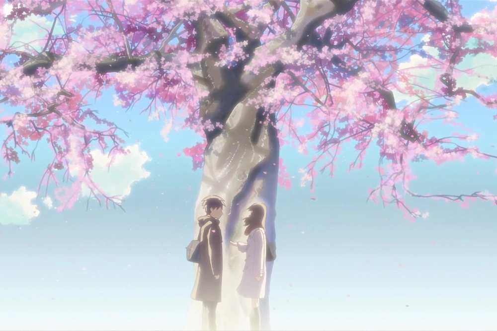 cảnh anime 5cm trên giây