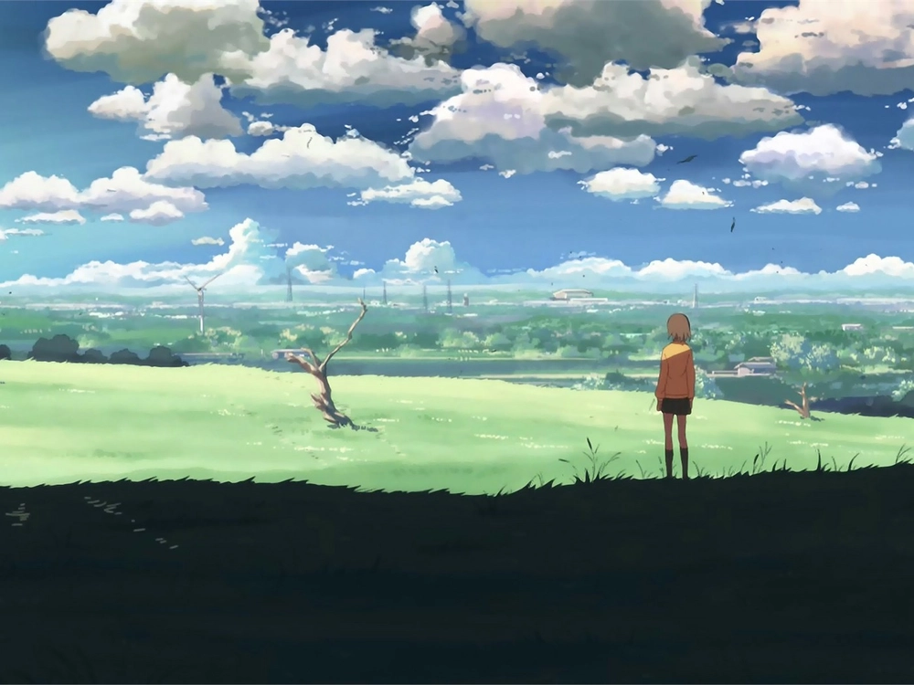 ảnh anime tâm trạng 5cm per second