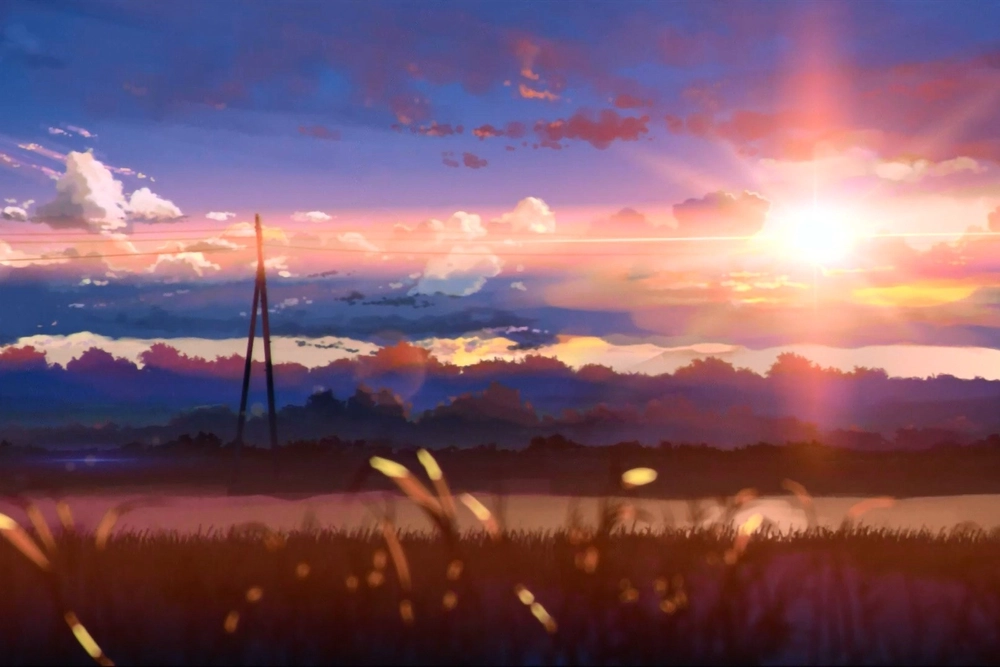 ảnh anime 5cm trên giây