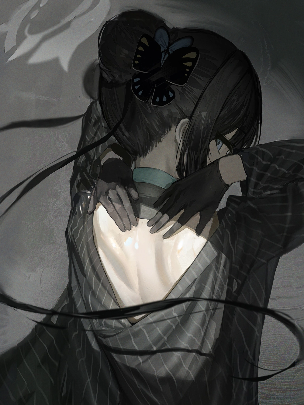 ảnh anime quay lưng buồn 