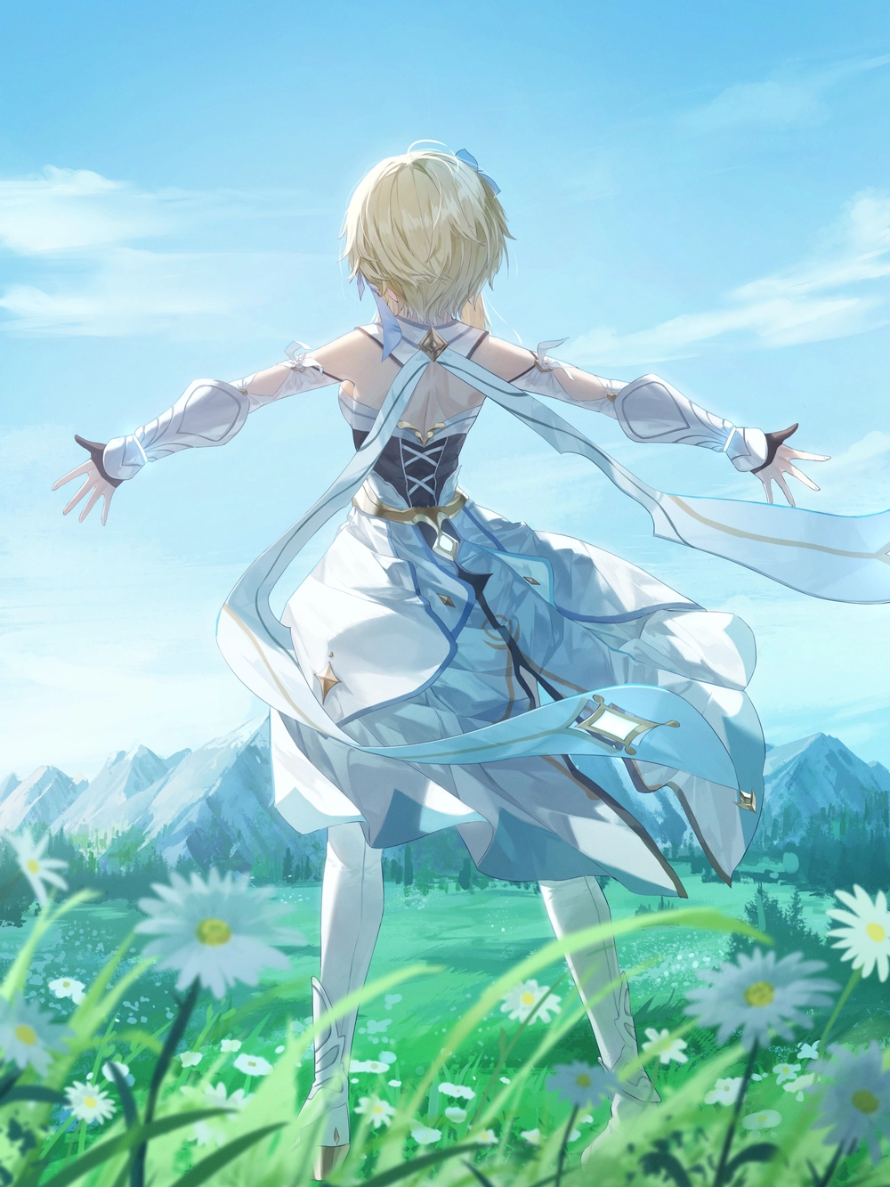 ảnh anime quay lưng dưới hoàng hôn 