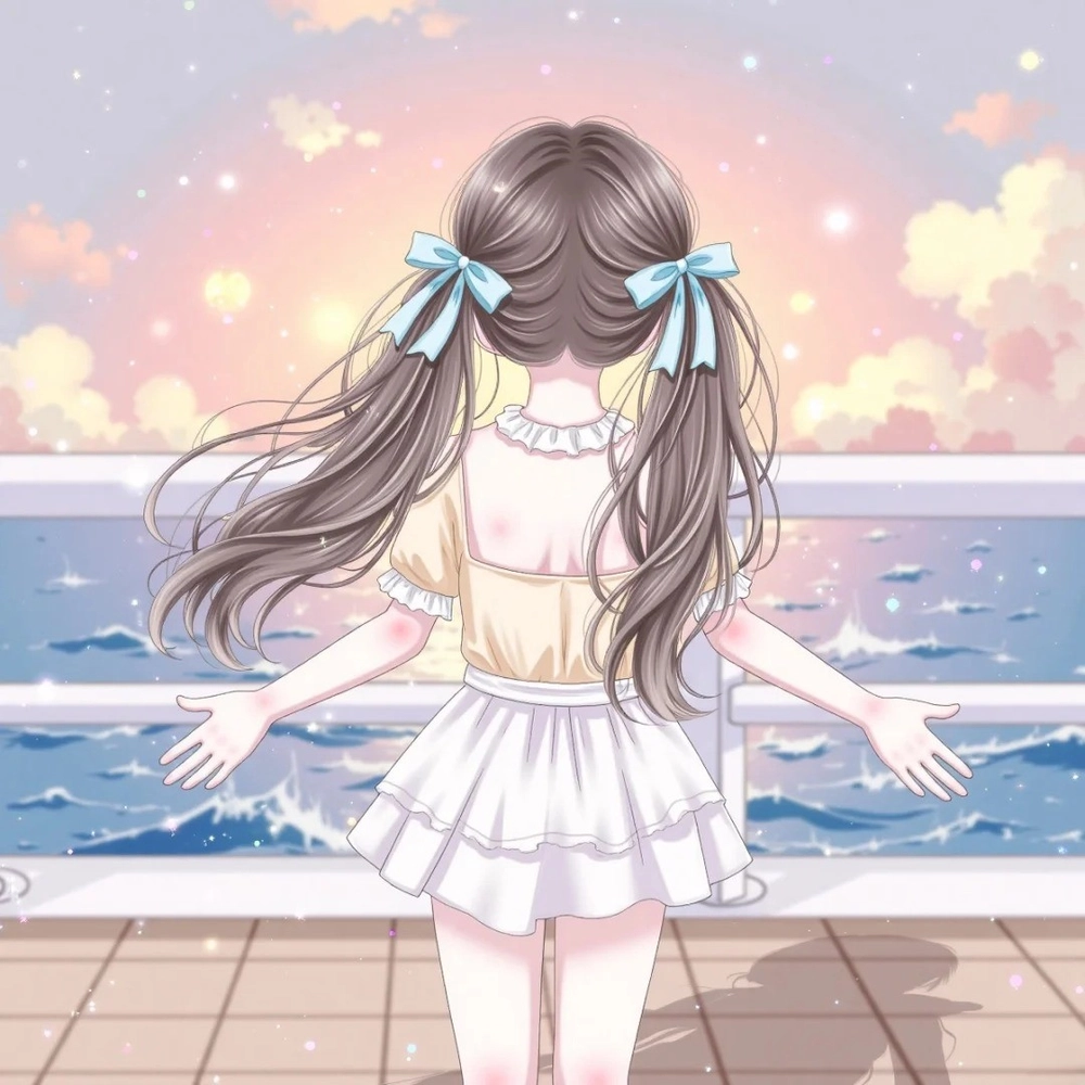 ảnh anime quay lưng chibi 