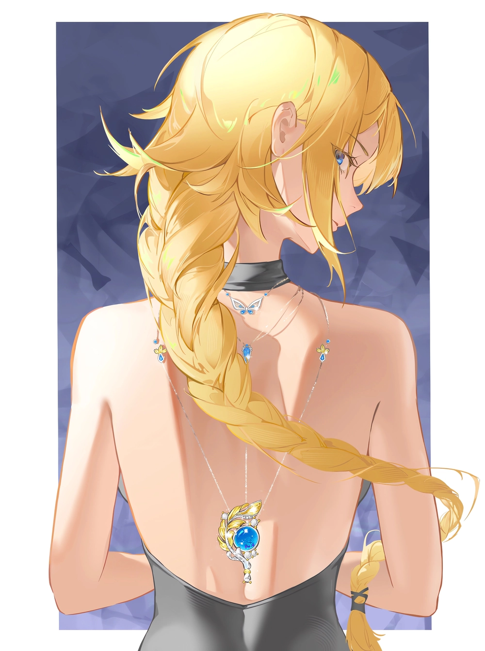 ảnh anime quay lưng nữ cô đơn 