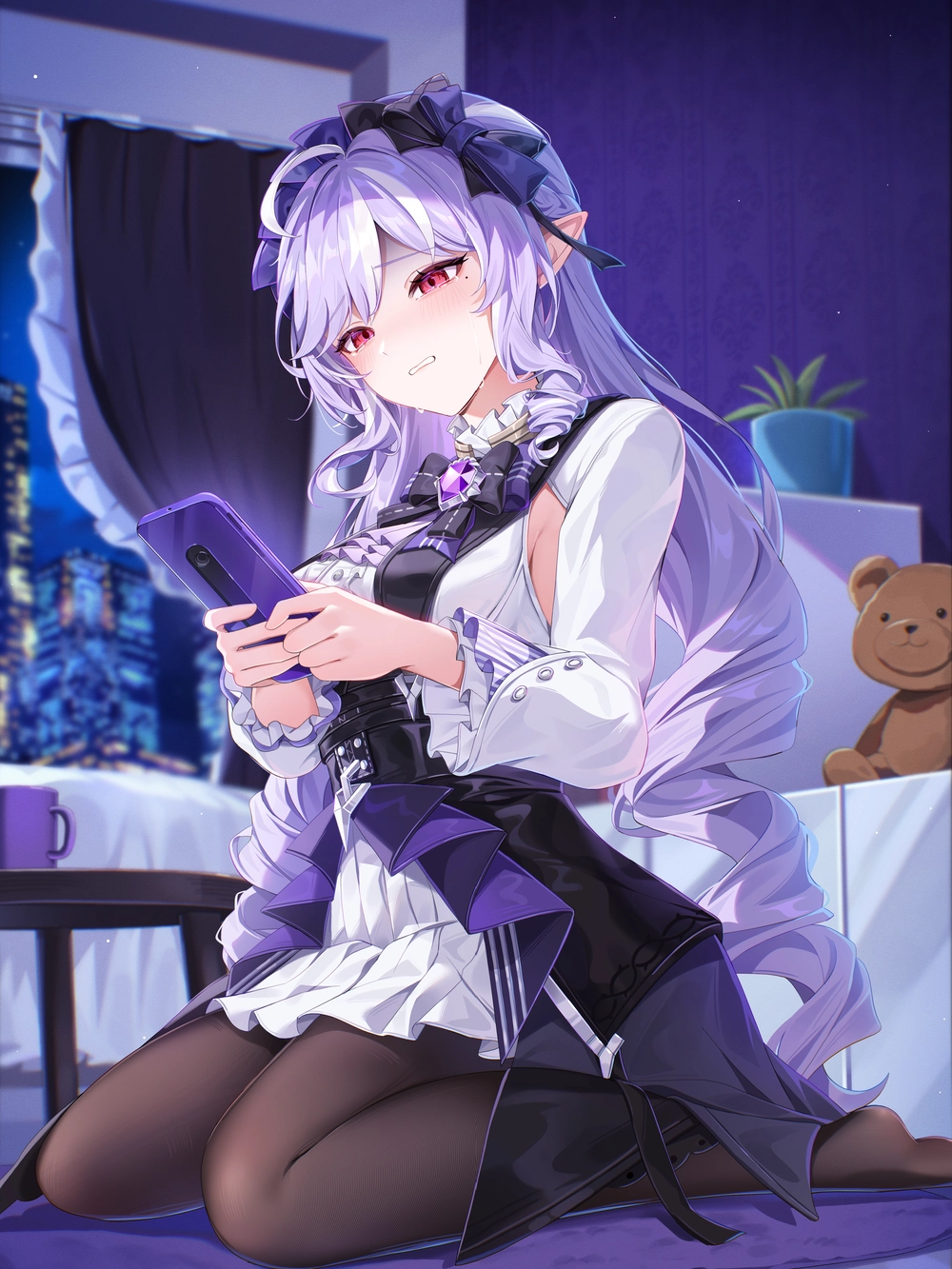 ảnh nữ anime thất tình lặng thầm 