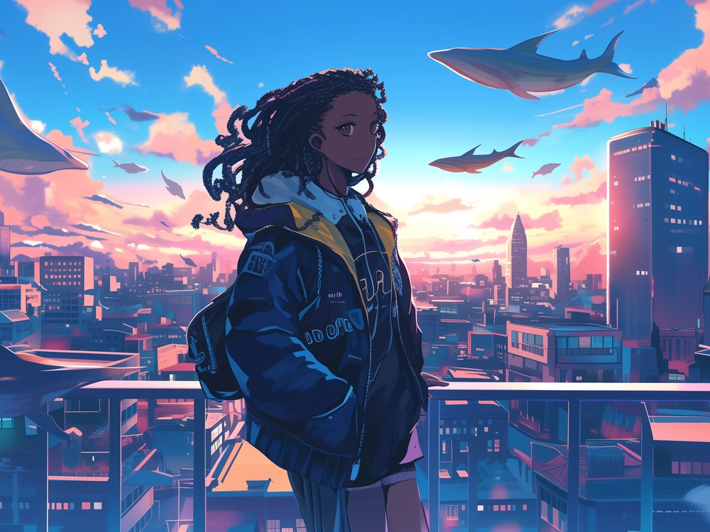 hình anime nữ lạnh lùng vô cảm