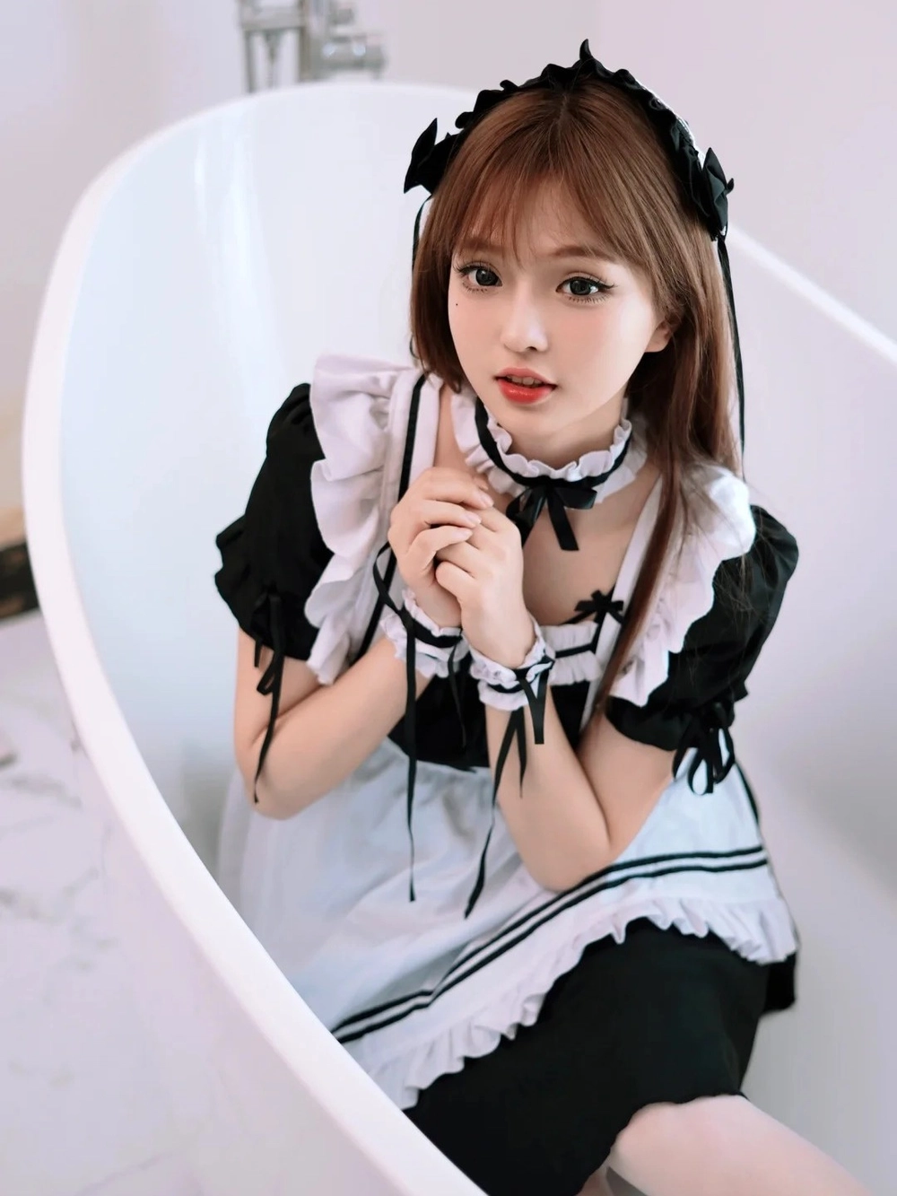 ảnh gái cosplay hầu gái