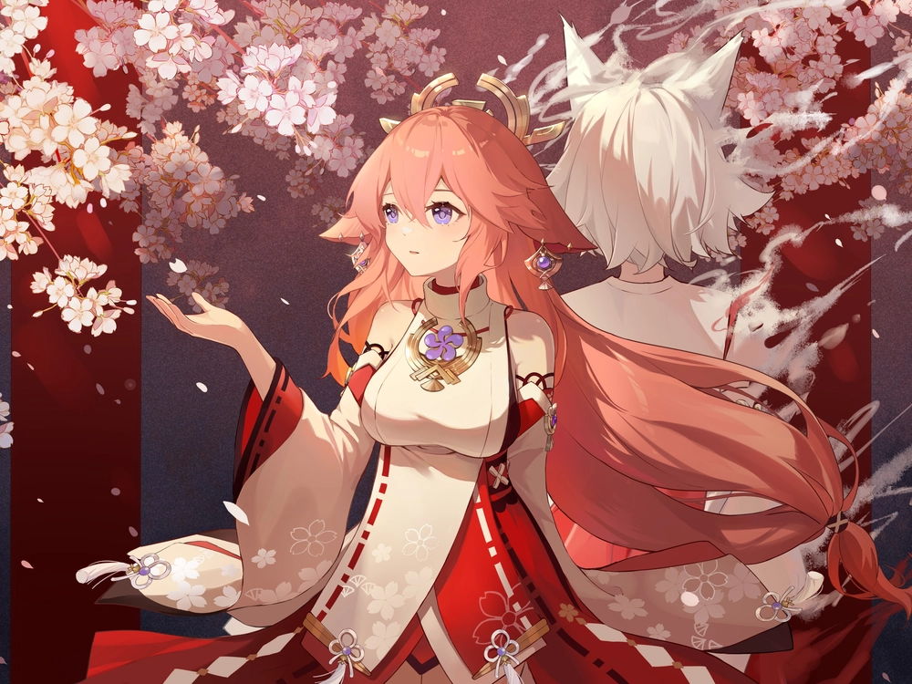 yae miko chibi 