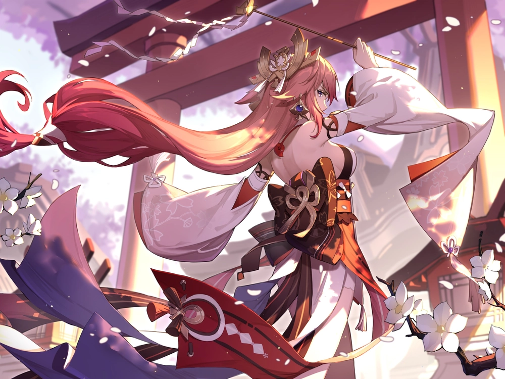 ảnh đẹp yae miko genshin 