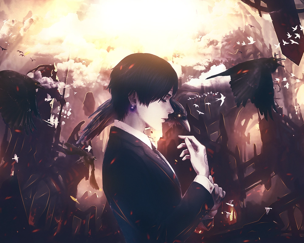 chrollo lucilfer fanart nghệ thuật 