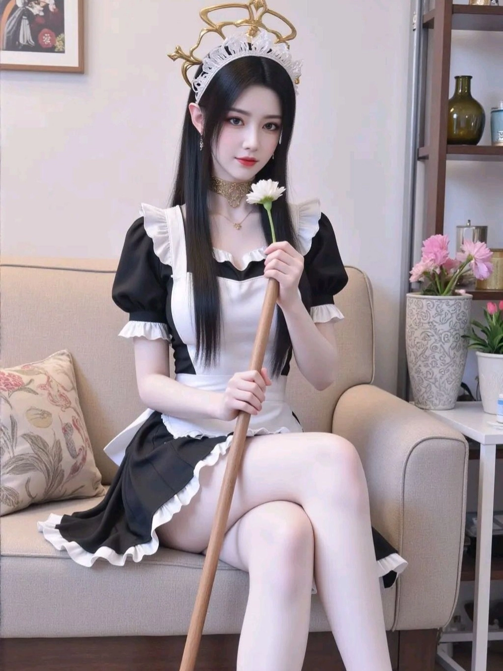 cosplay hầu gái cute siêu xinh 