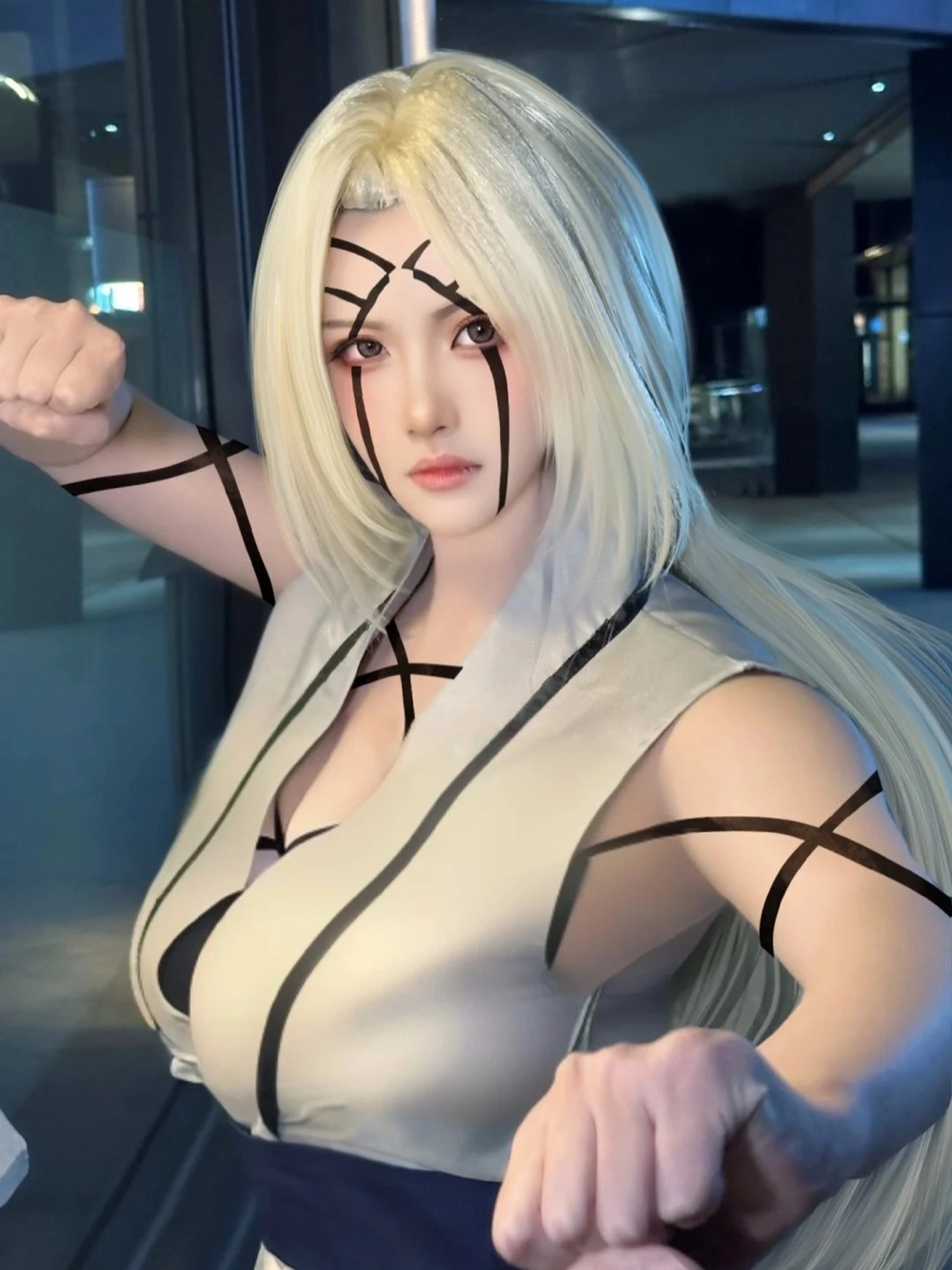 anime cosplay tsunade phong cách ninja 