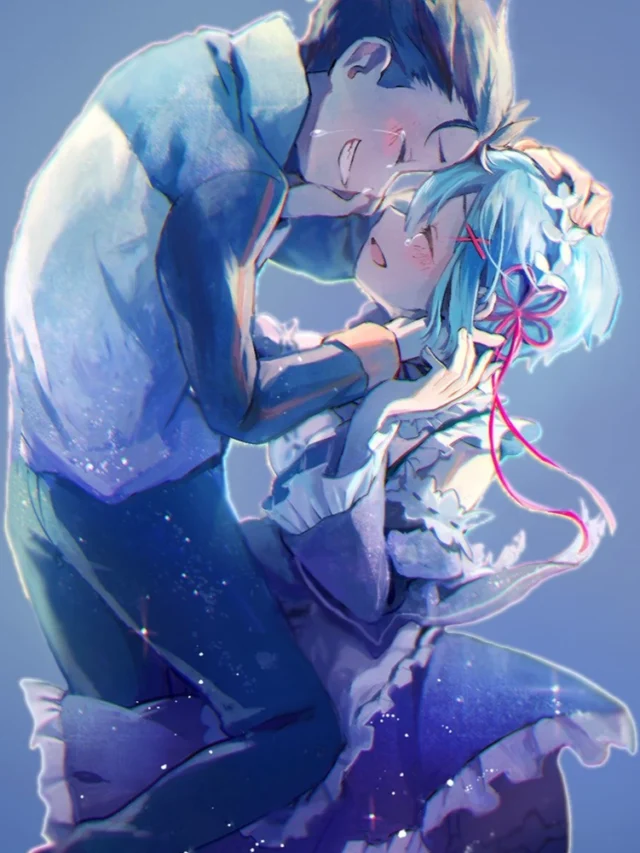 ảnh anime re zero rem x subaru