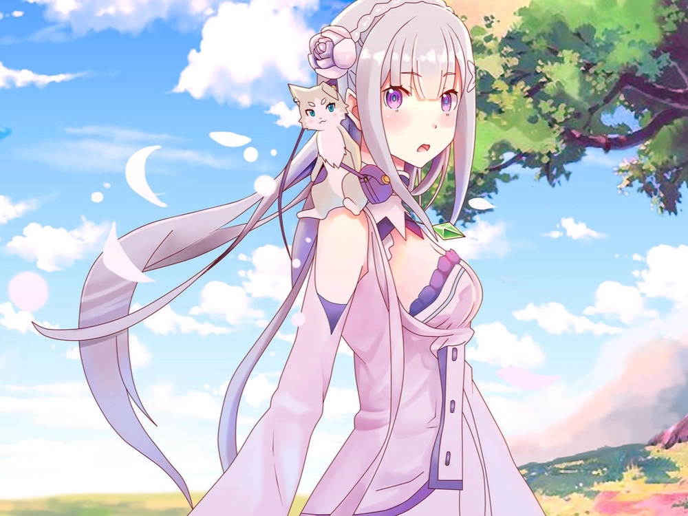 hình ảnh emilia re zero full HD 