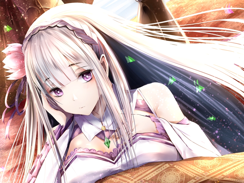 emilia re zero ảnh nghệ thuật đẹp 