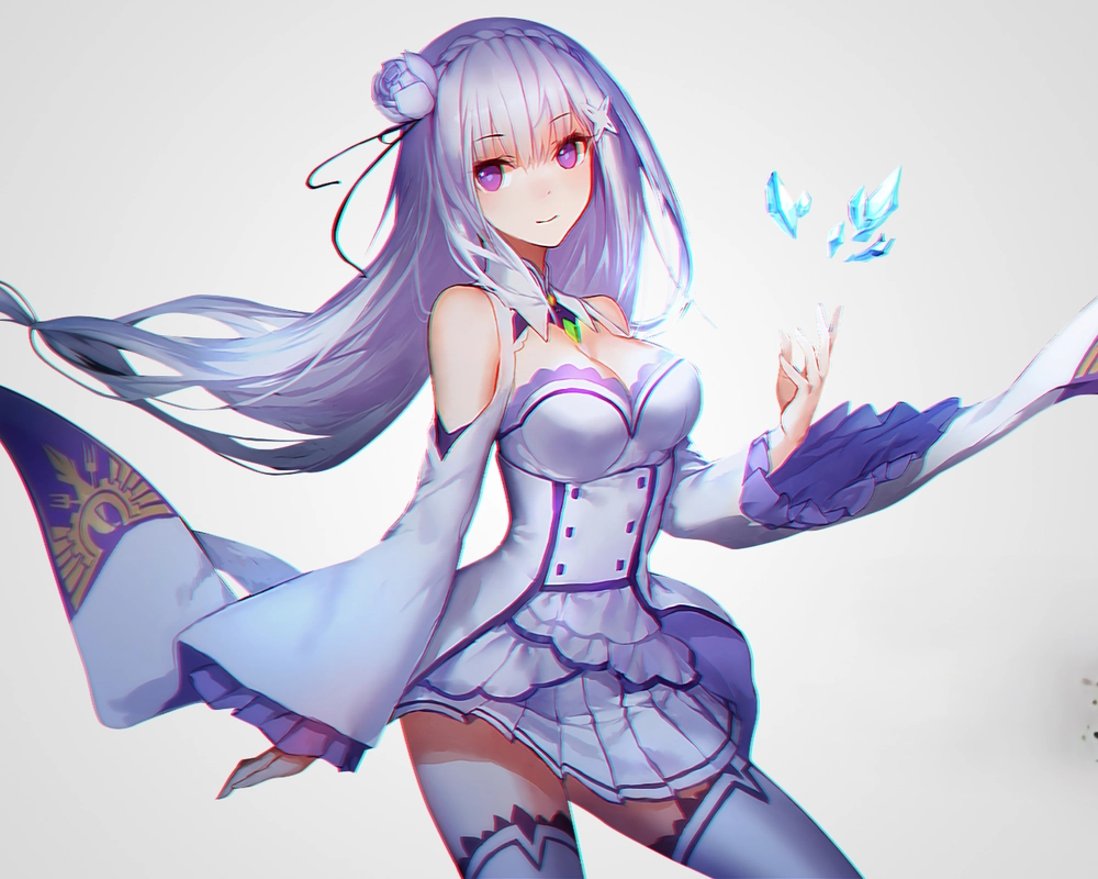hình ảnh hoạt hình emilia re zero full HD 