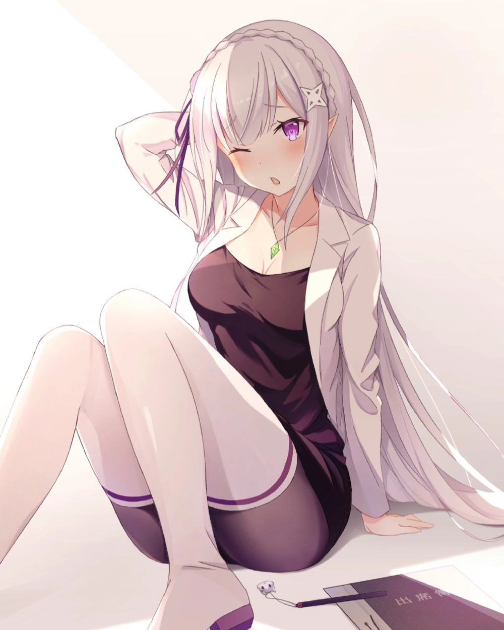 emilia re zero ảnh đẹp tinh tế 