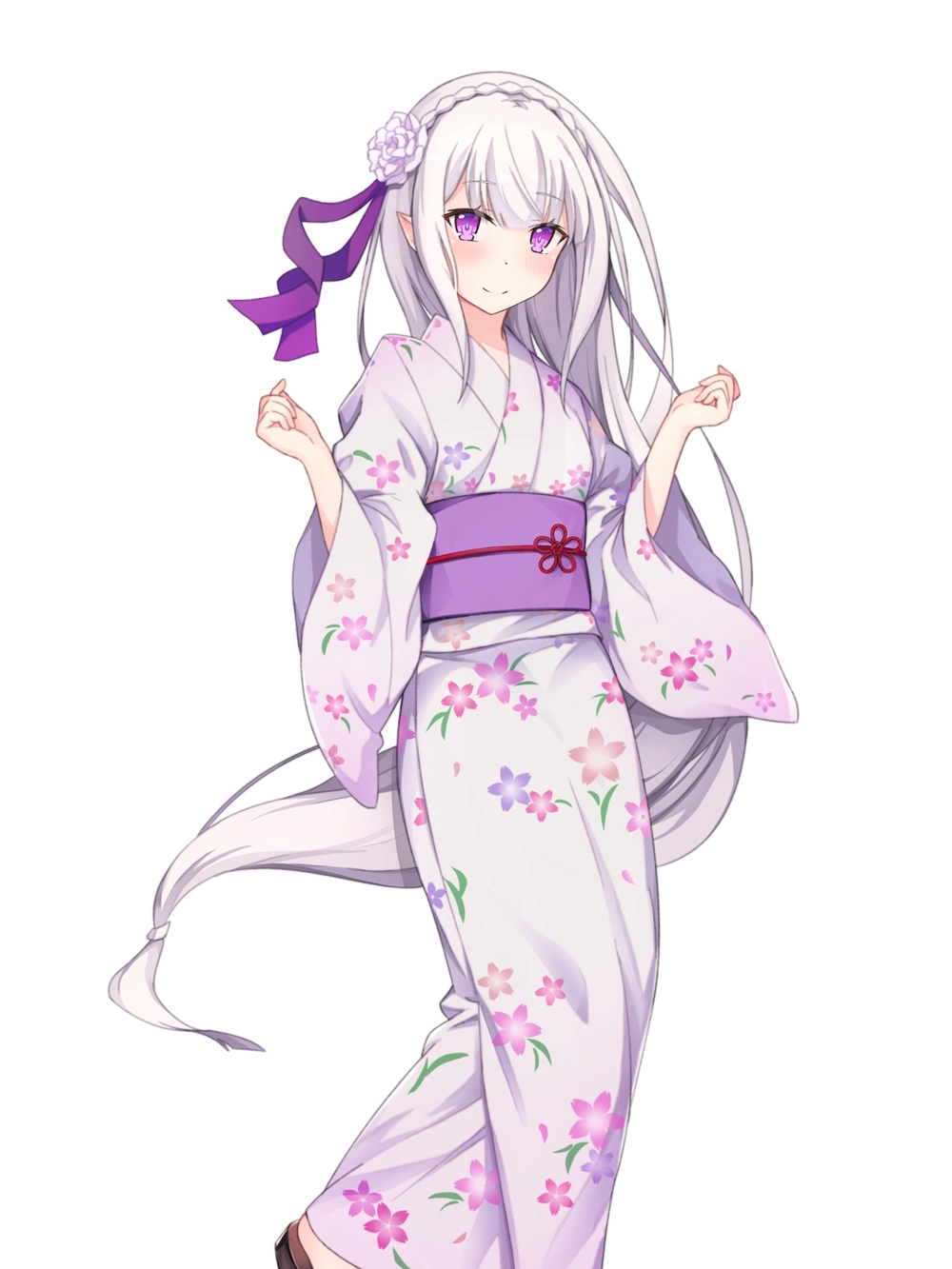 emilia re zero 4k background 