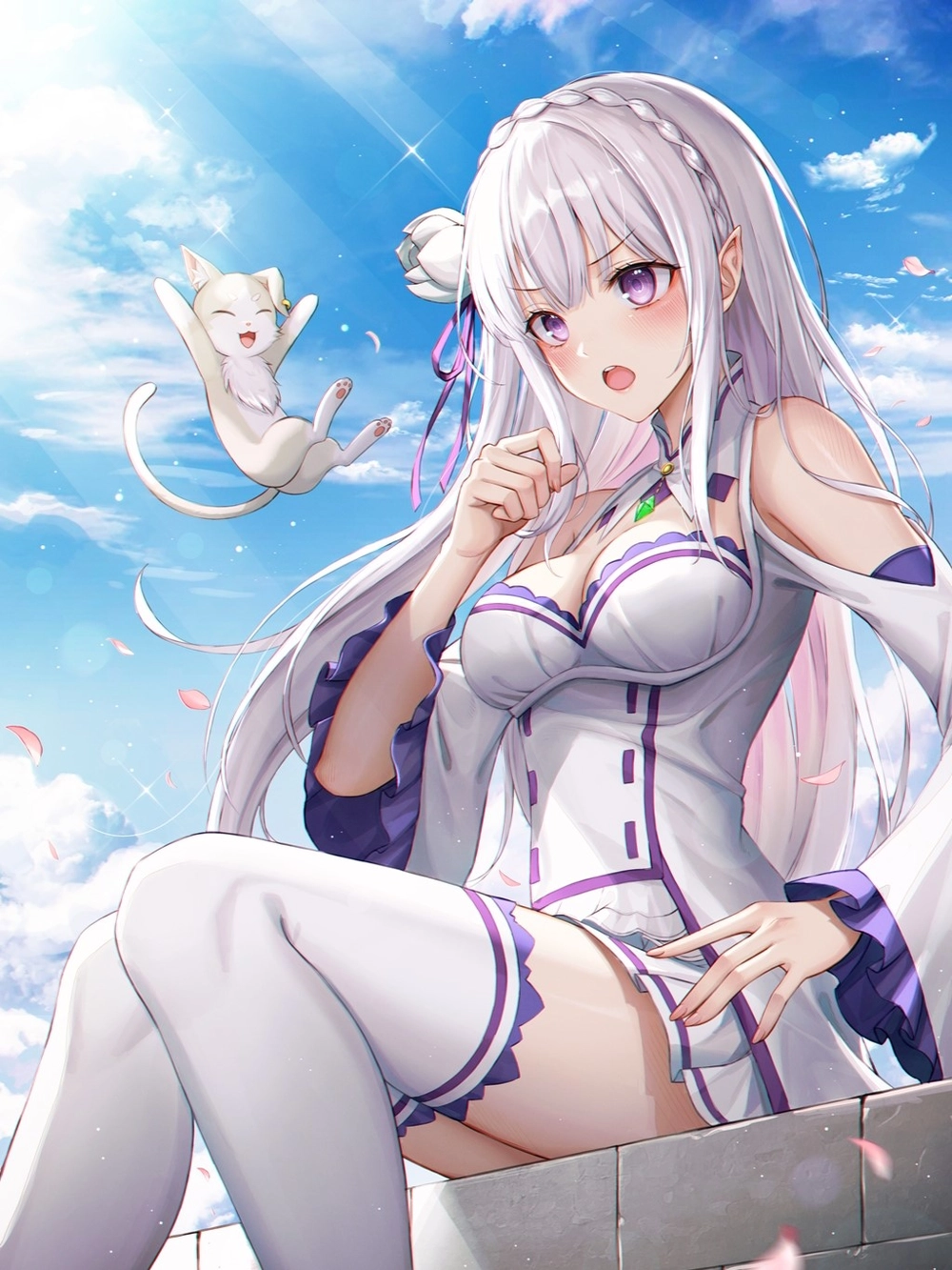 ảnh emilia re zero đẹp full HD 