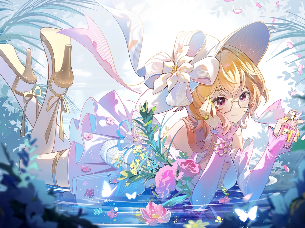 hình emilie genshin impact art đẹp 