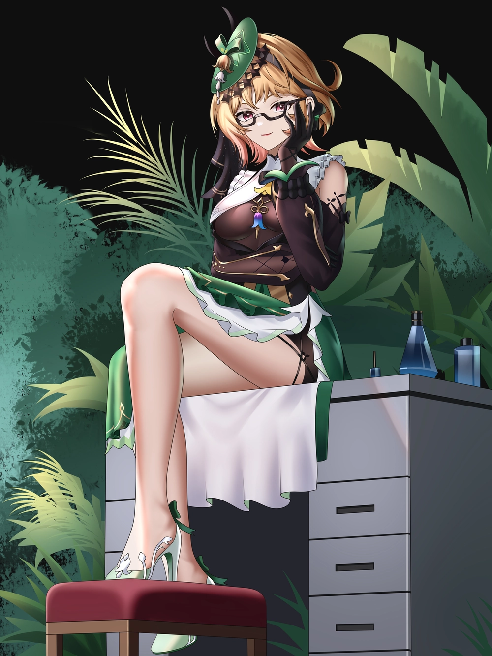 ảnh emilie genshin impact anime 