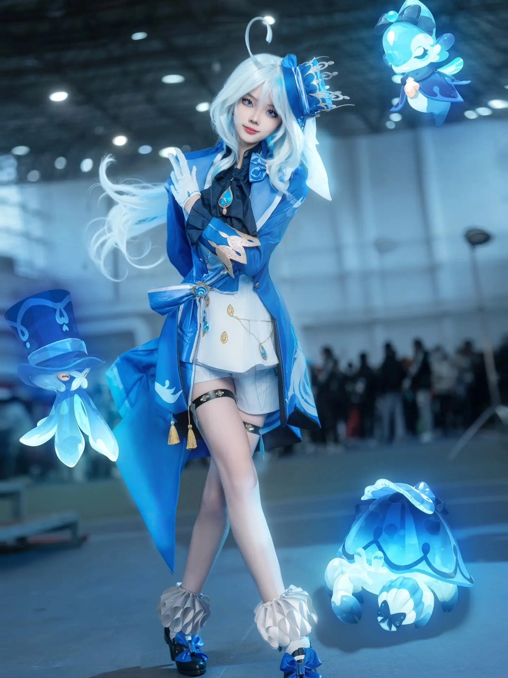 genshin impact furina cosplay hd 