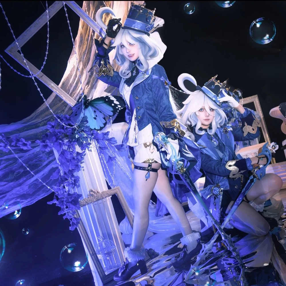 furina mermaid cosplay phong cách biển cả 