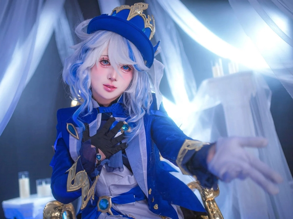 cosplay furina phong cách dễ thương 