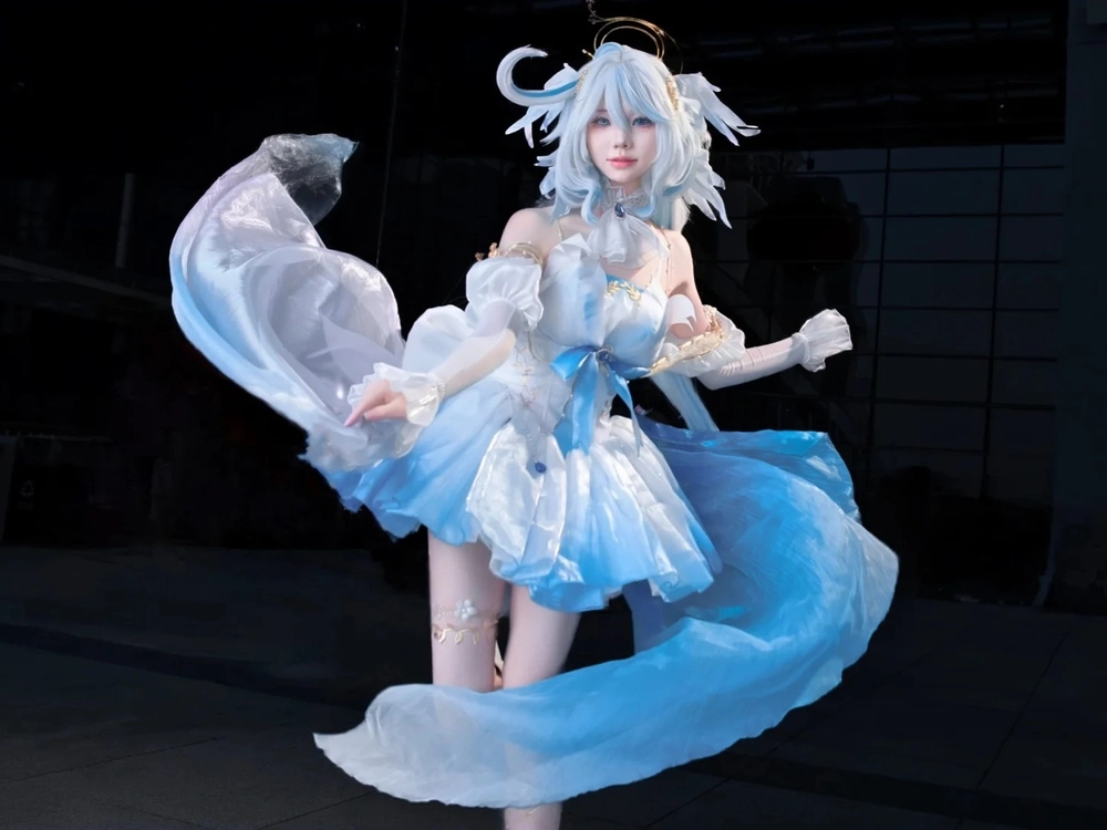 hình ảnh furina mermaid cosplay đầy cảm hứng 